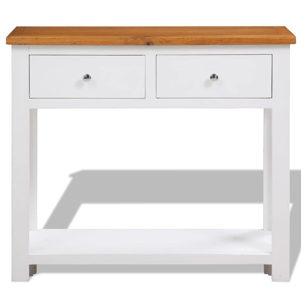 Solid Oak Wood Console Table B199858