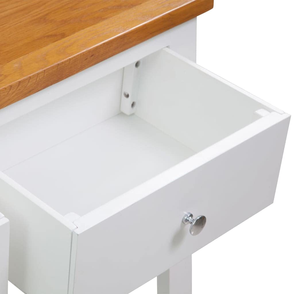 Solid Oak Wood Console Table B199858