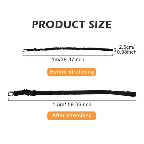 2 Pack Stretchable Kayak Paddle Leash with Carabiner D9976