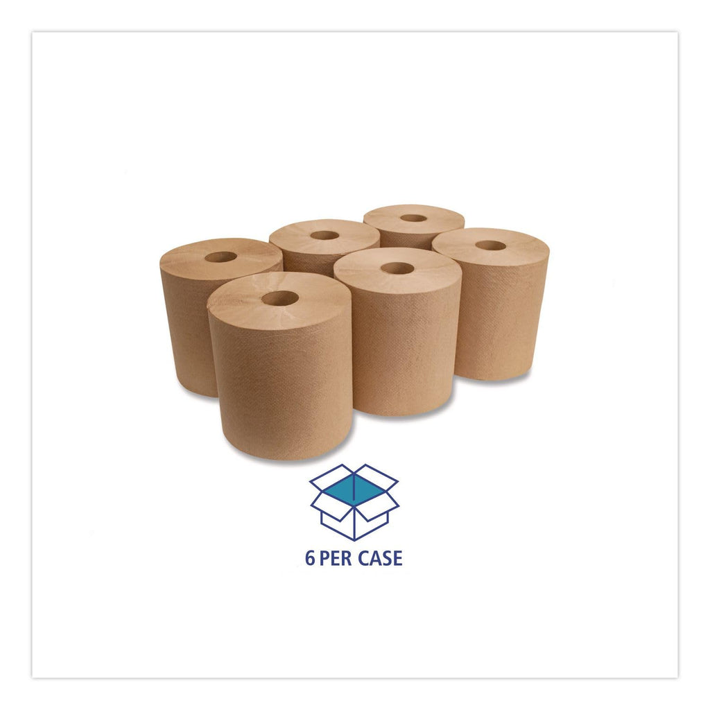 Green Seal Recycled Paper Towel Roll, Natural, 8" x 800 ft, Case of 6 S80244