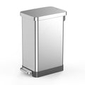 13.2 Gallon Stainless Steel Step On Trash Can J64562