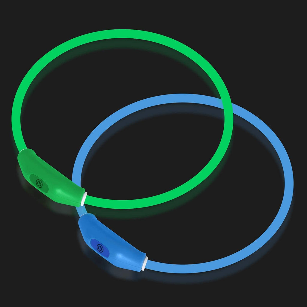 2-Pack Rechargeable LED Dog Collar Z3391
