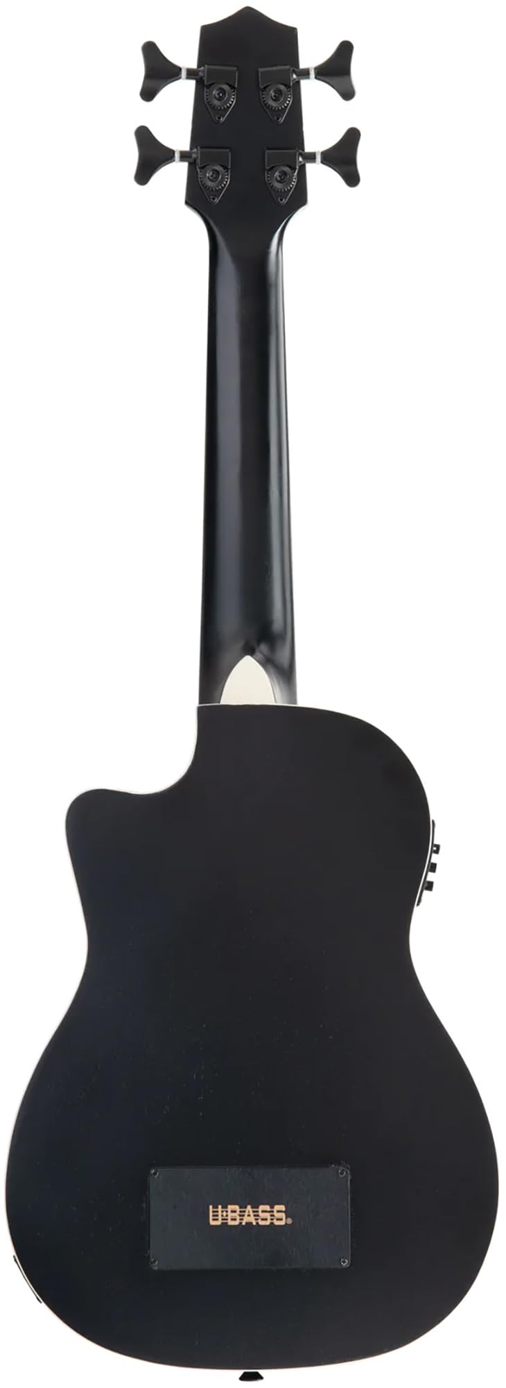 Black Mahogany Acoustic-Electric Ukulele Bass with Case J6582