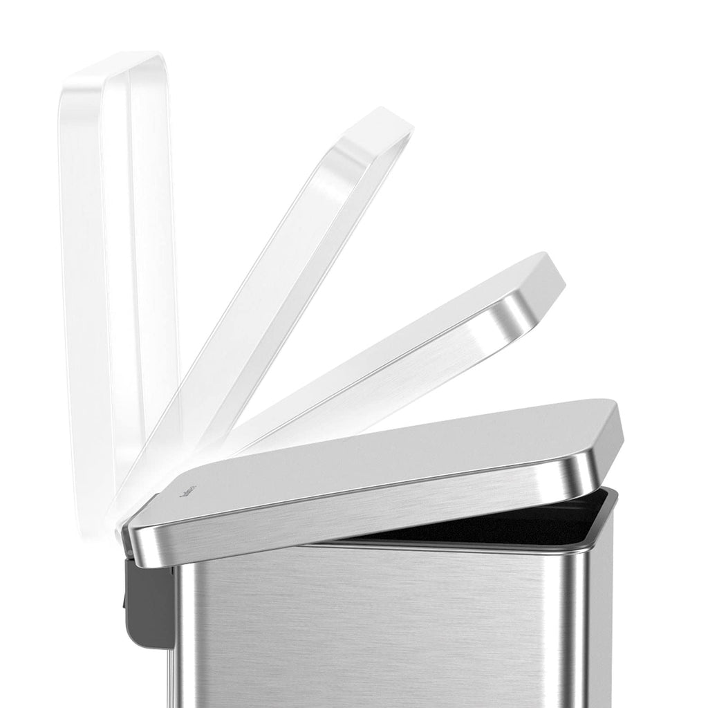13.2 Gallon Stainless Steel Step On Trash Can J64562