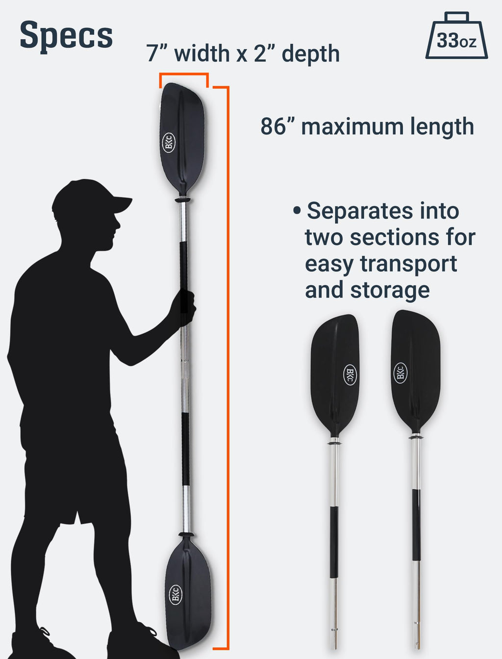2-Piece Kayak Paddle G912858