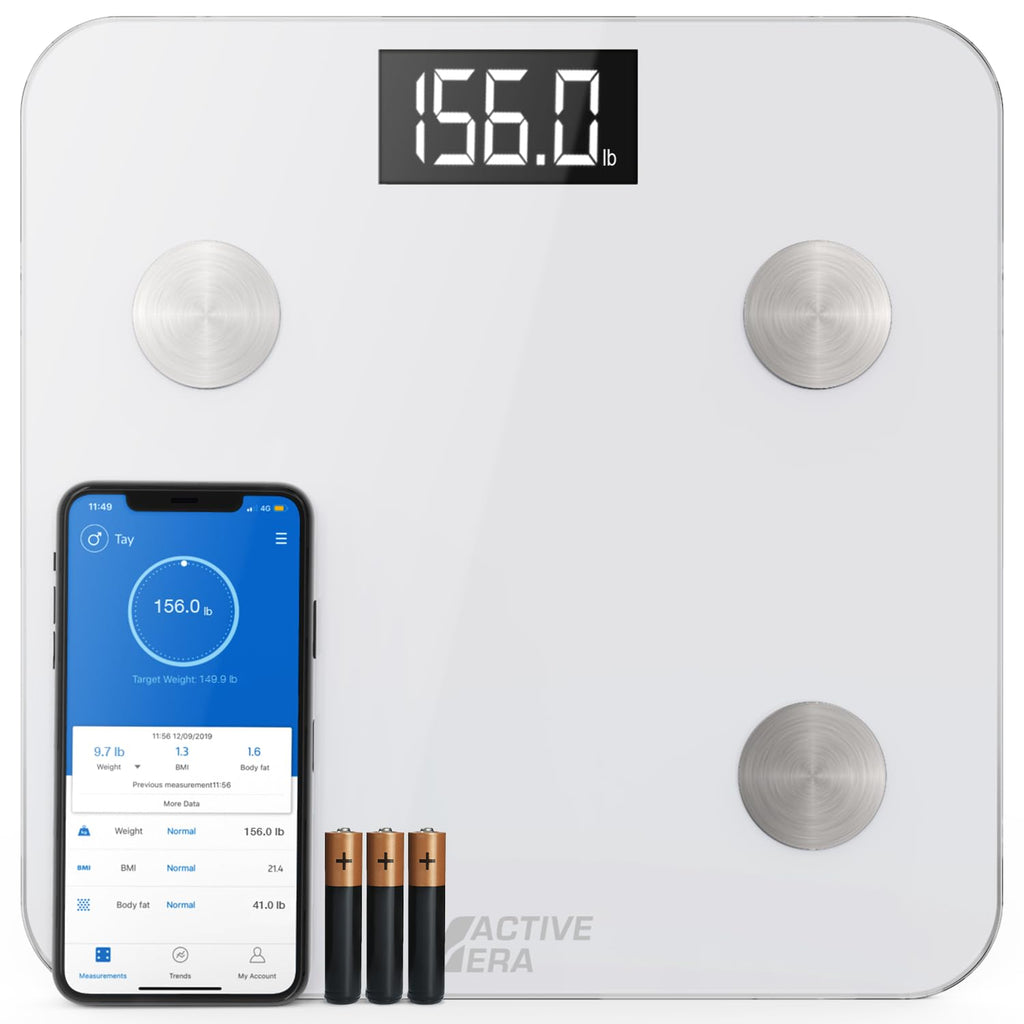 White Digital Bathroom Bluetooth Scale S359788