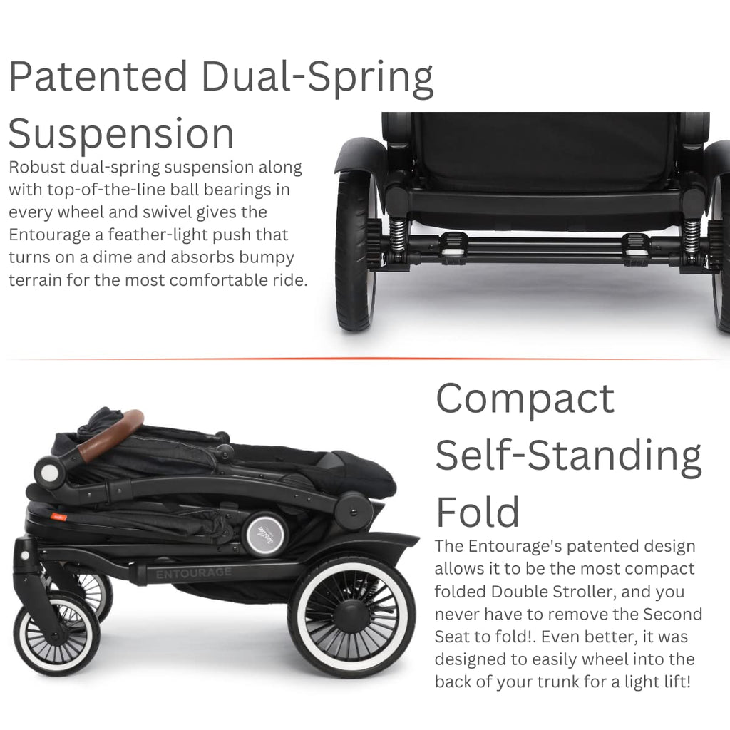 Black Double Stroller C442751