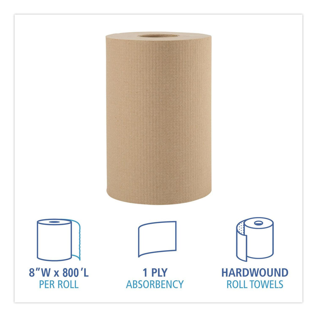 Green Seal Recycled Paper Towel Roll, Natural, 8" x 800 ft, Case of 6 S80244