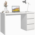 White Desk with Drawers D448507