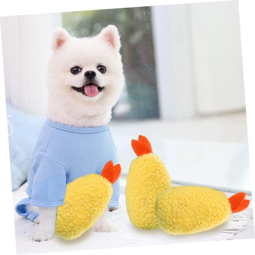 2 Pack Plush Squeaky Dog Toy T4683