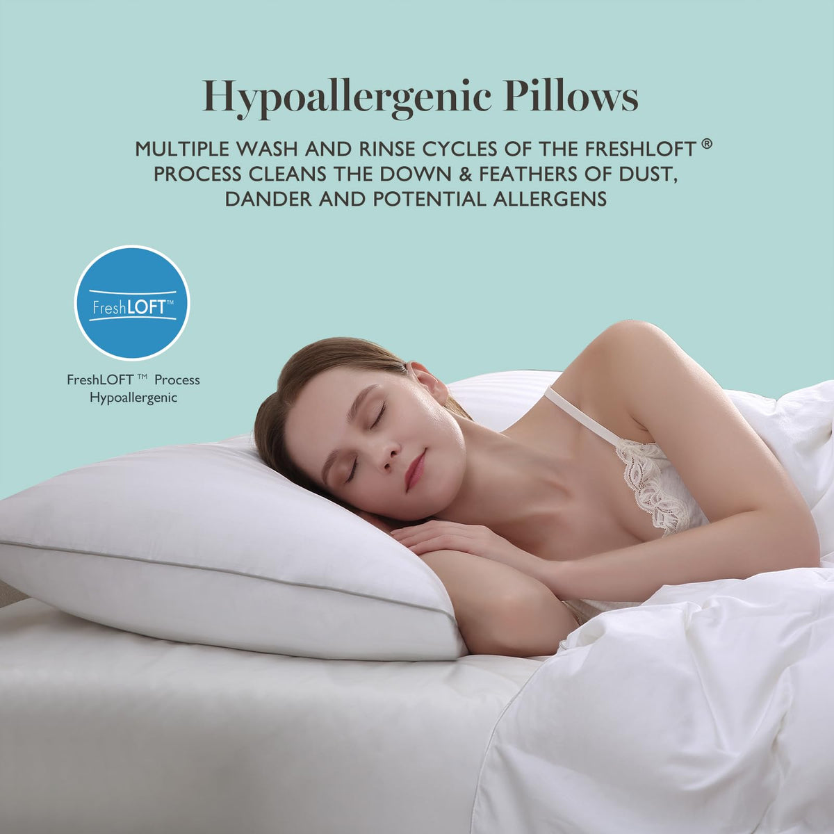 King Size Set of 2 Bed Pillows Z859