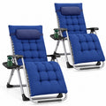 Zero Gravity Chairs Set of 2 with Cup Holder J533730