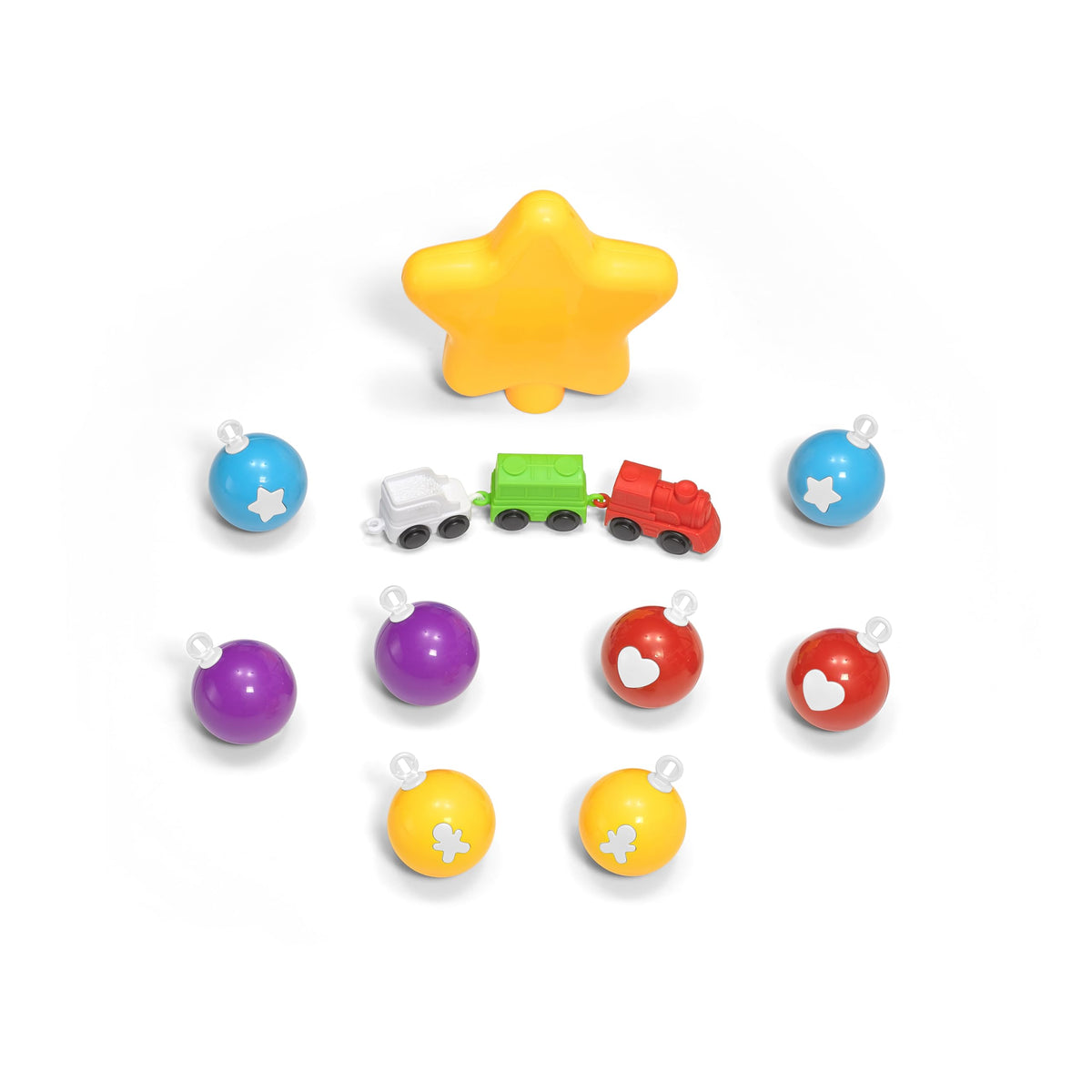 Kids Interactive Holiday Tree with 12 Colorful Plastic Ornaments X4304