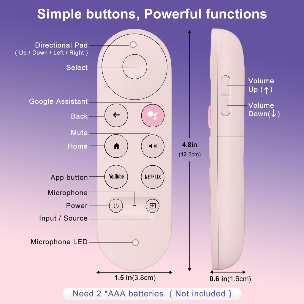 Pink Voice Replacement Remote Control L5453