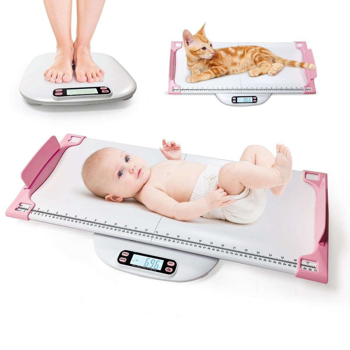 Portable Digital Pet Scale with Height Markings N7330