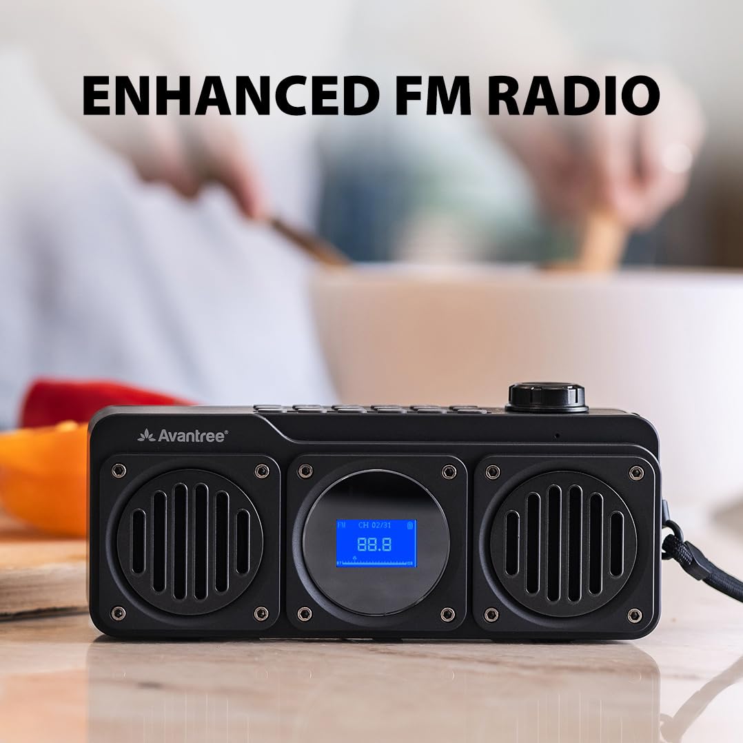 Portable FM Radio & Bluetooth Speaker K13417