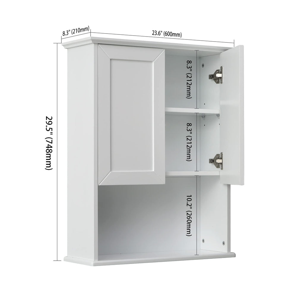 Bathroom Wall Medicine Cabinet with Soft-Close Hinges T128