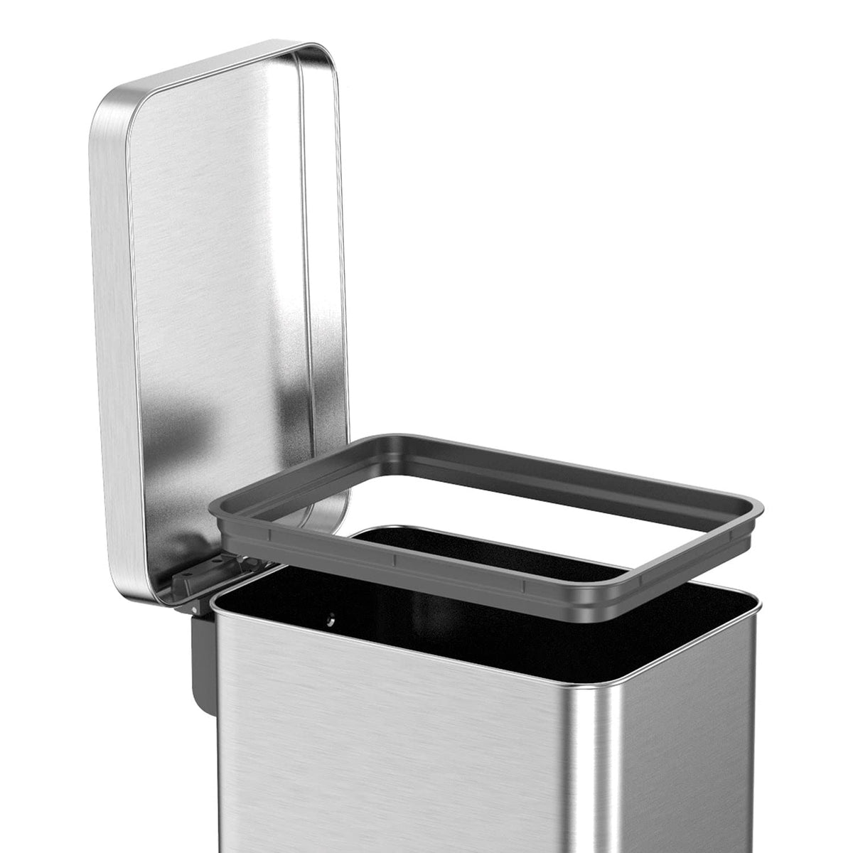 13.2 Gallon Stainless Steel Step On Trash Can J64562