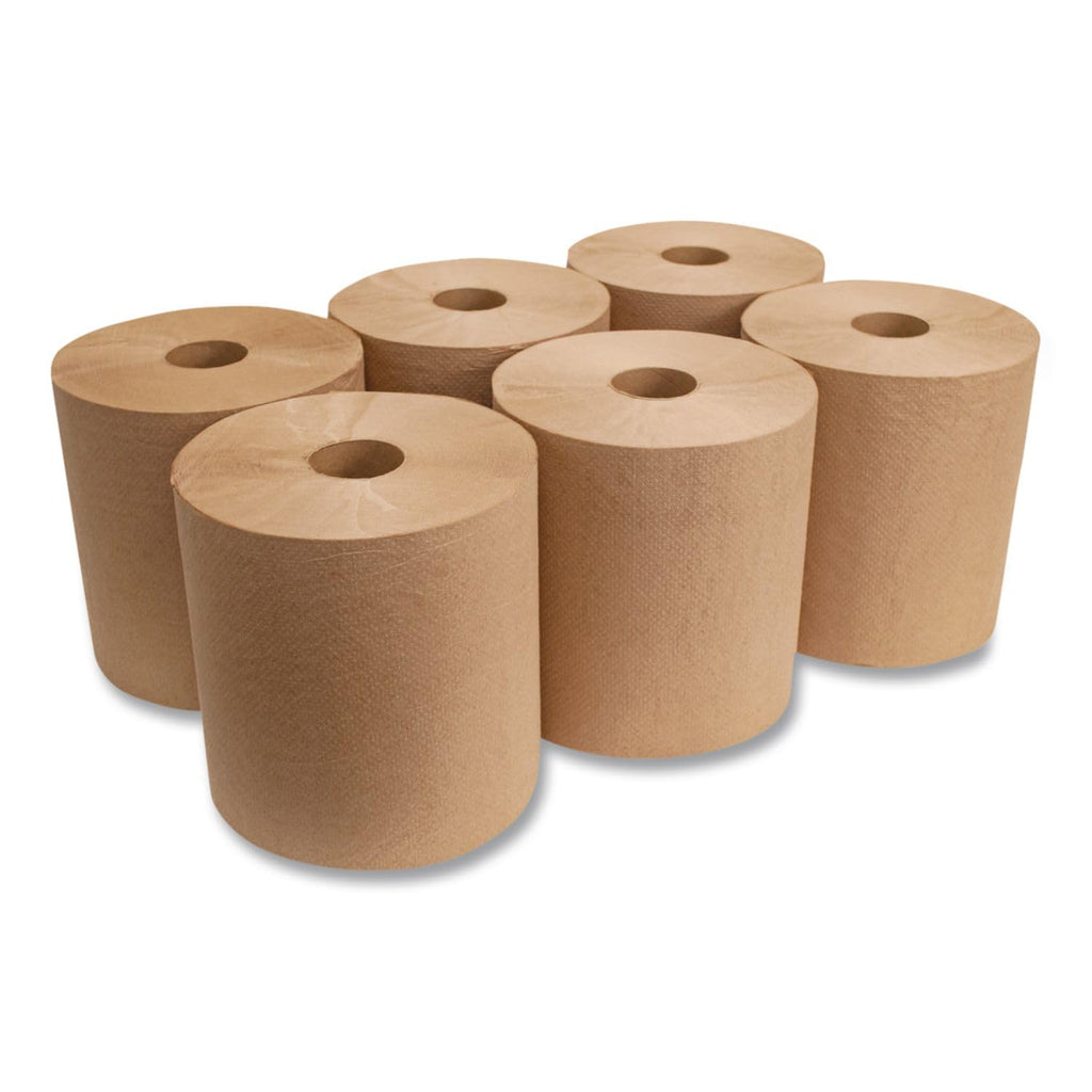 Green Seal Recycled Paper Towel Roll, Natural, 8" x 800 ft, Case of 6 S80244