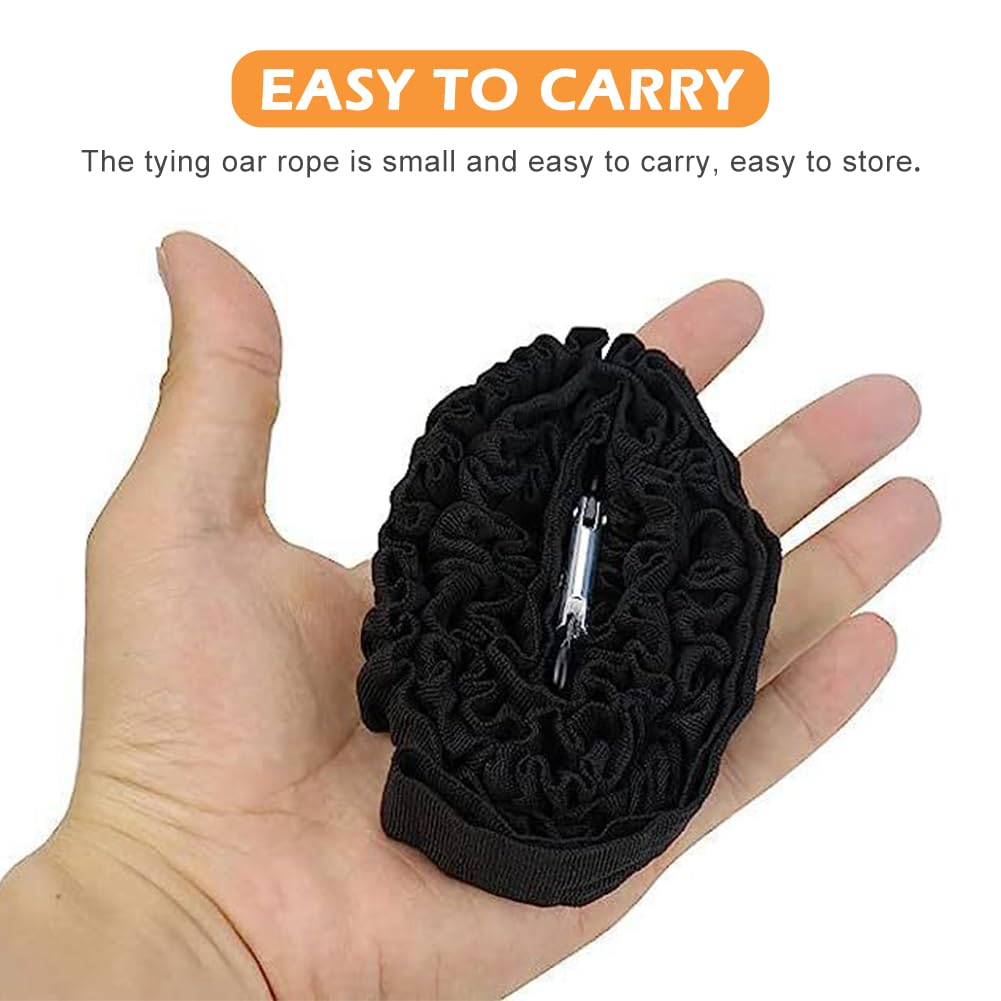 2 Pack Stretchable Kayak Paddle Leash with Carabiner D9976