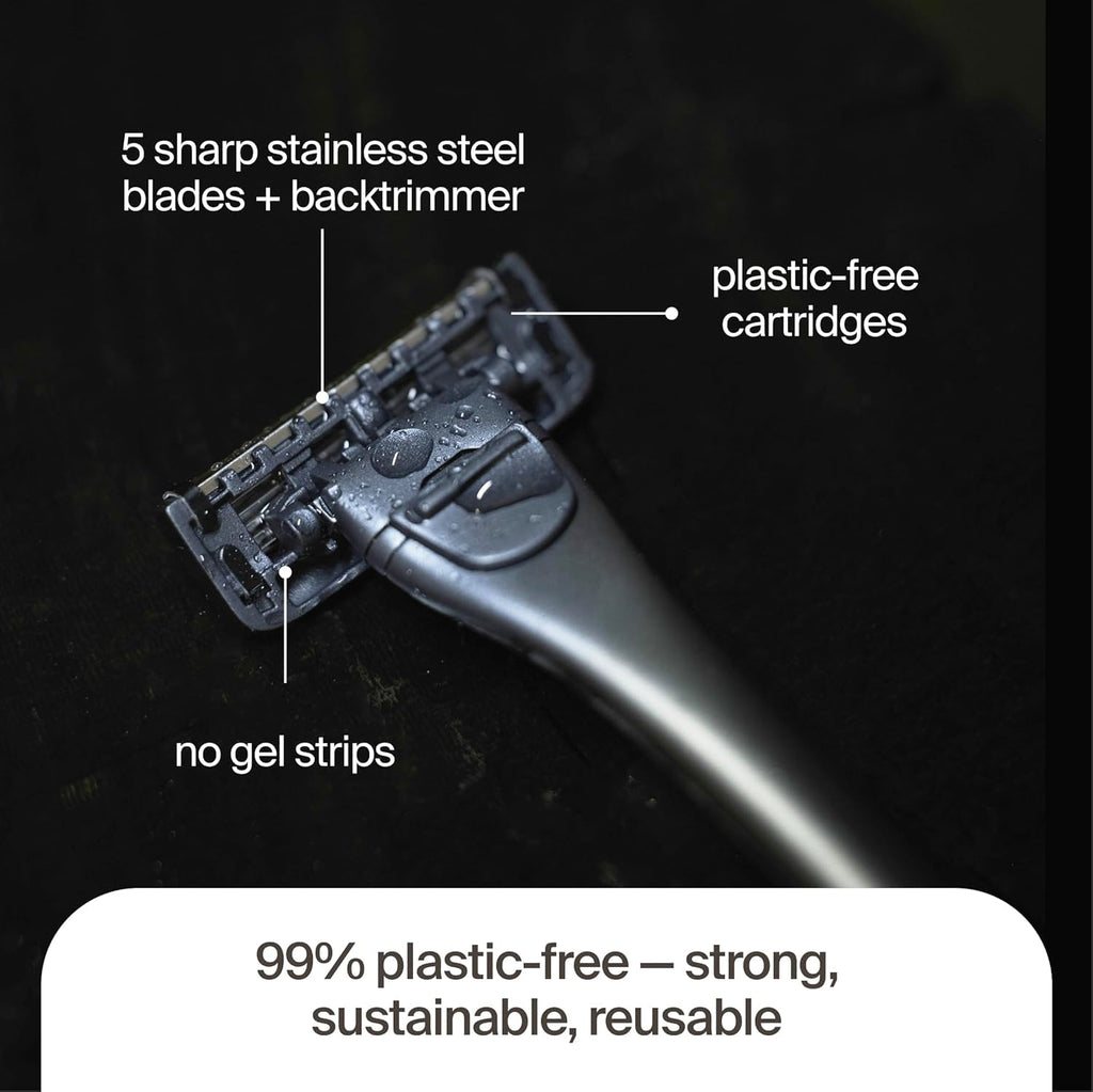5 Plastic-Free Cartridges, 5 Blades C508141