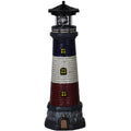 15" Tall Waterproof Resin Lighthouse Lamp with Rotating LED P891421