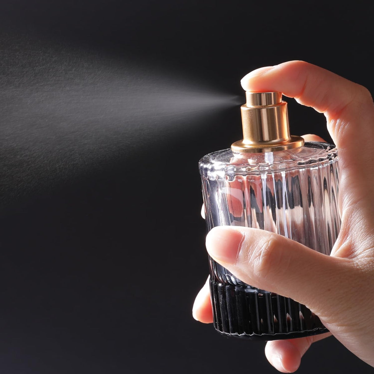 50ml Glass Spray Perfume Bottle Black K238712