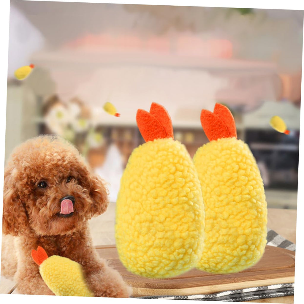 2 Pack Plush Squeaky Dog Toy T4683