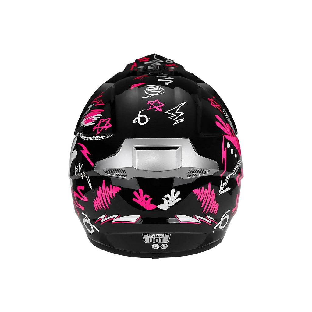 Youth Dirt Bike Helmet DOT Full Face Motocross 4-Piece Set A5223
