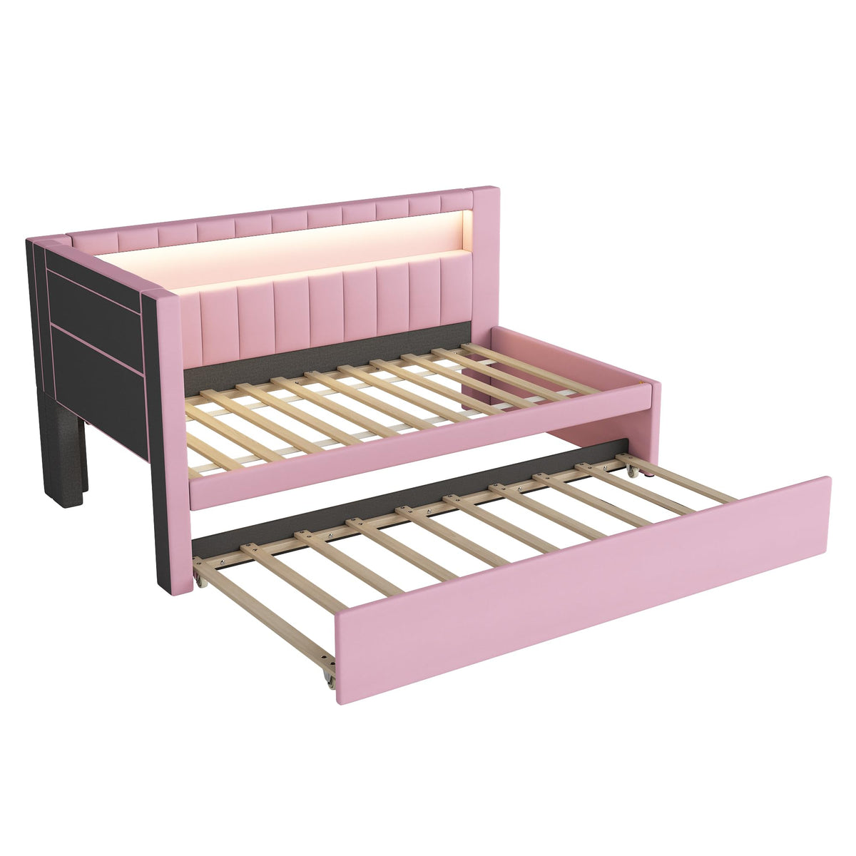 Pink Twin Size Daybed with Trundle B874989