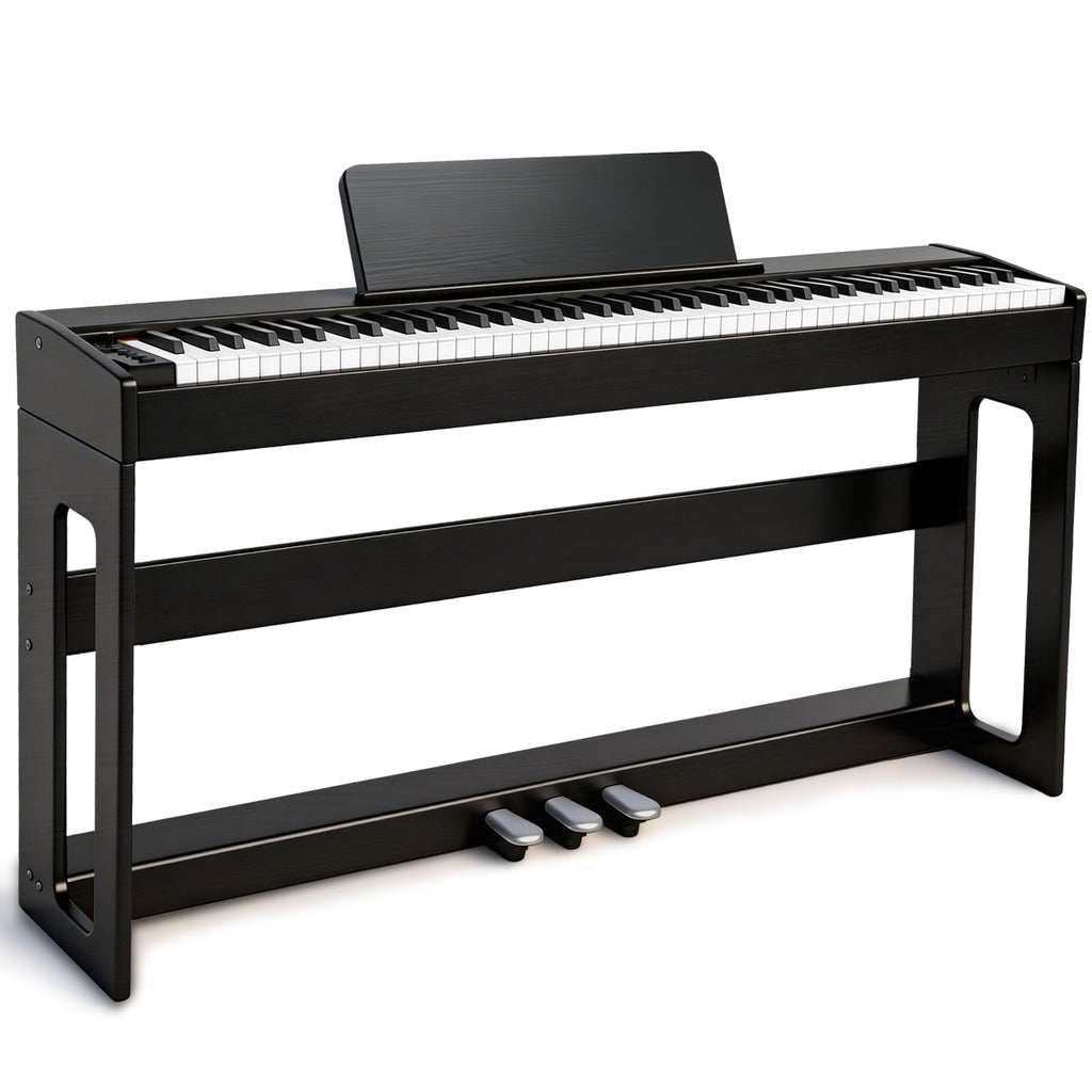88 Key Weighted Digital Piano with Furniture Stand and Triple Pedal C95874