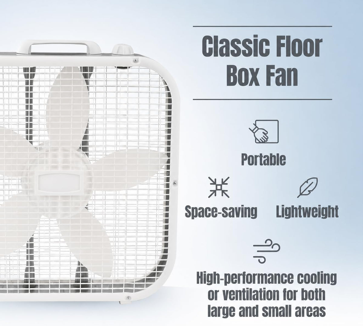 20 Inch 3 Speed Box Fan G964