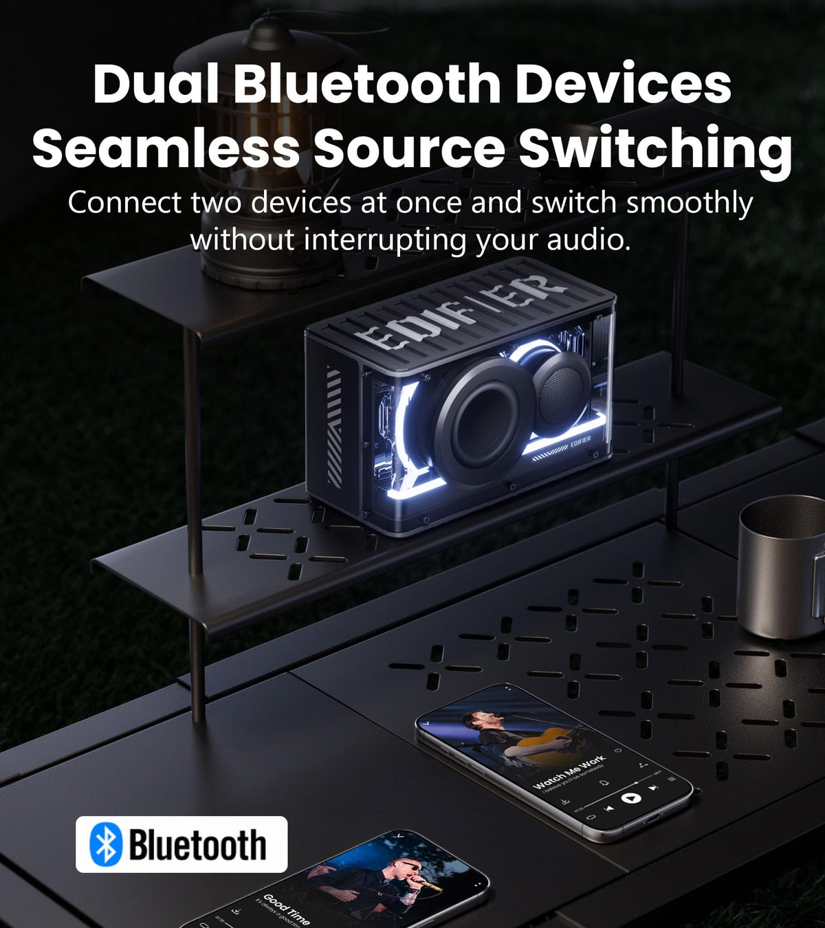 Black 25W Bluetooth Speaker A9205