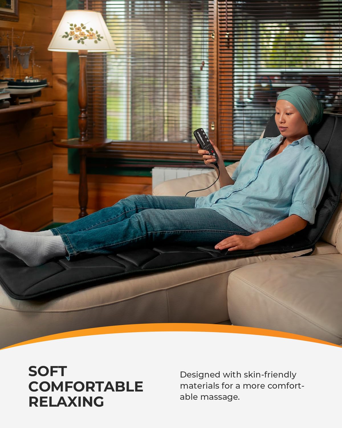Full Body Massage Mat with Heat, 10 Motors Vibration E657