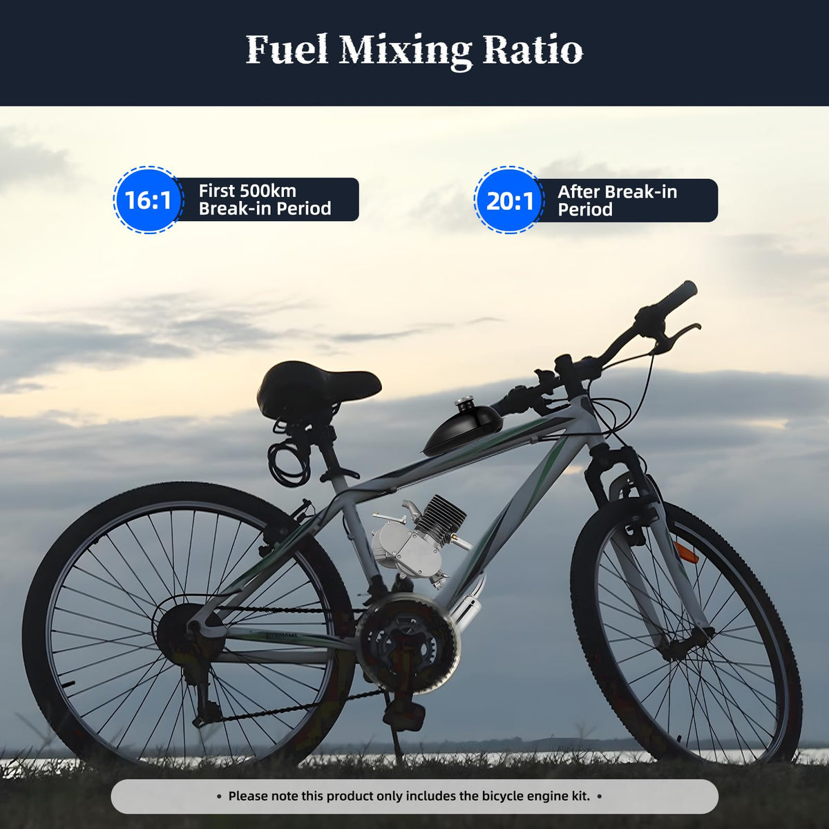100CC 2 Stroke Bicycle Engine Kit with 36 Tooth Sprocket W74578