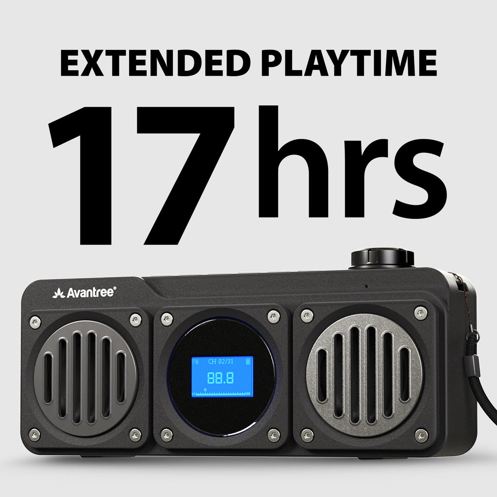 Portable FM Radio & Bluetooth Speaker K13417