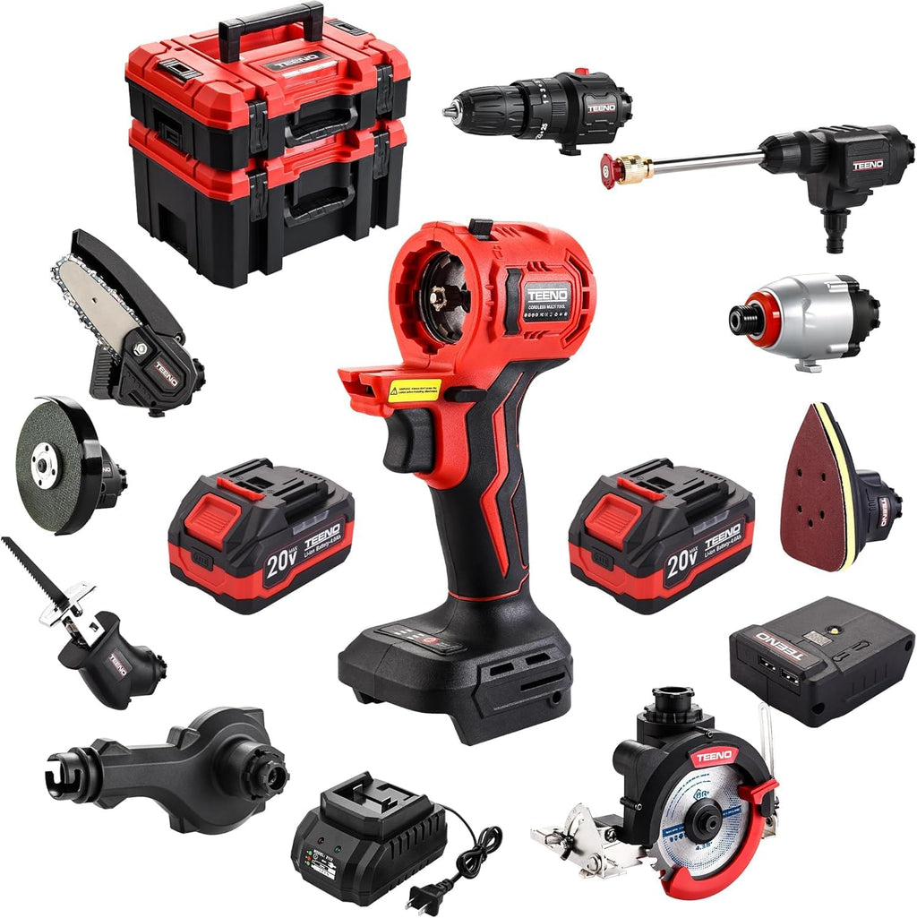 Cordless Brushless 9-in-1 Power Tool Combo Kit F5308