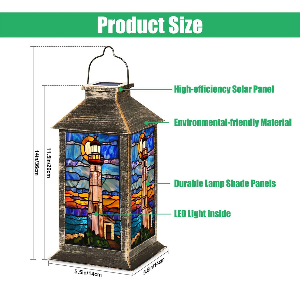 Solar Powered Waterproof Hanging Lantern 1 Pack E928