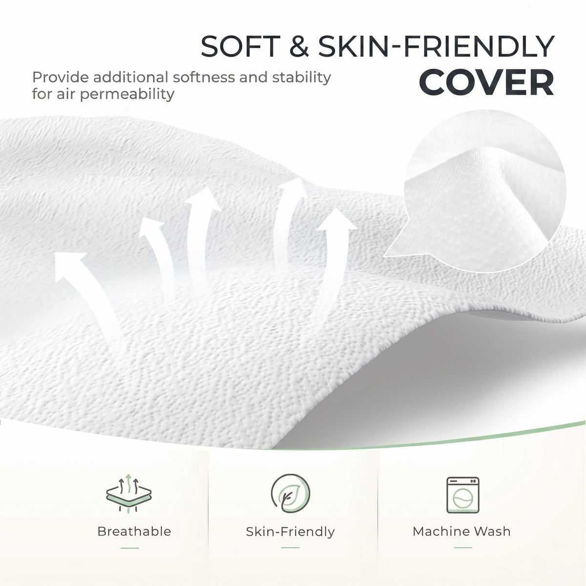 4 inch Medium Firm Tri-Folding Mattress with Washable Cover P10968