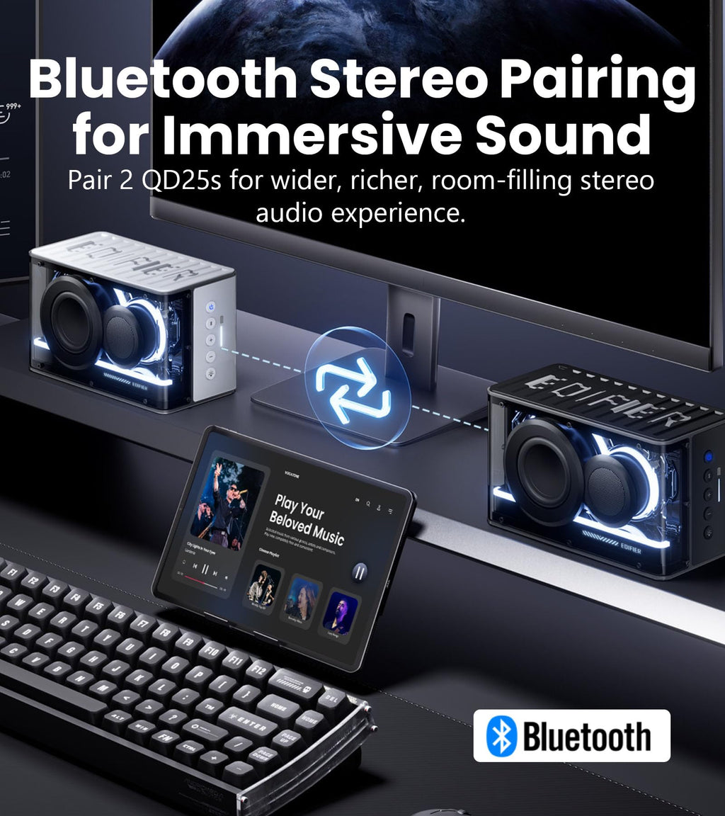 Black 25W Bluetooth Speaker A9205