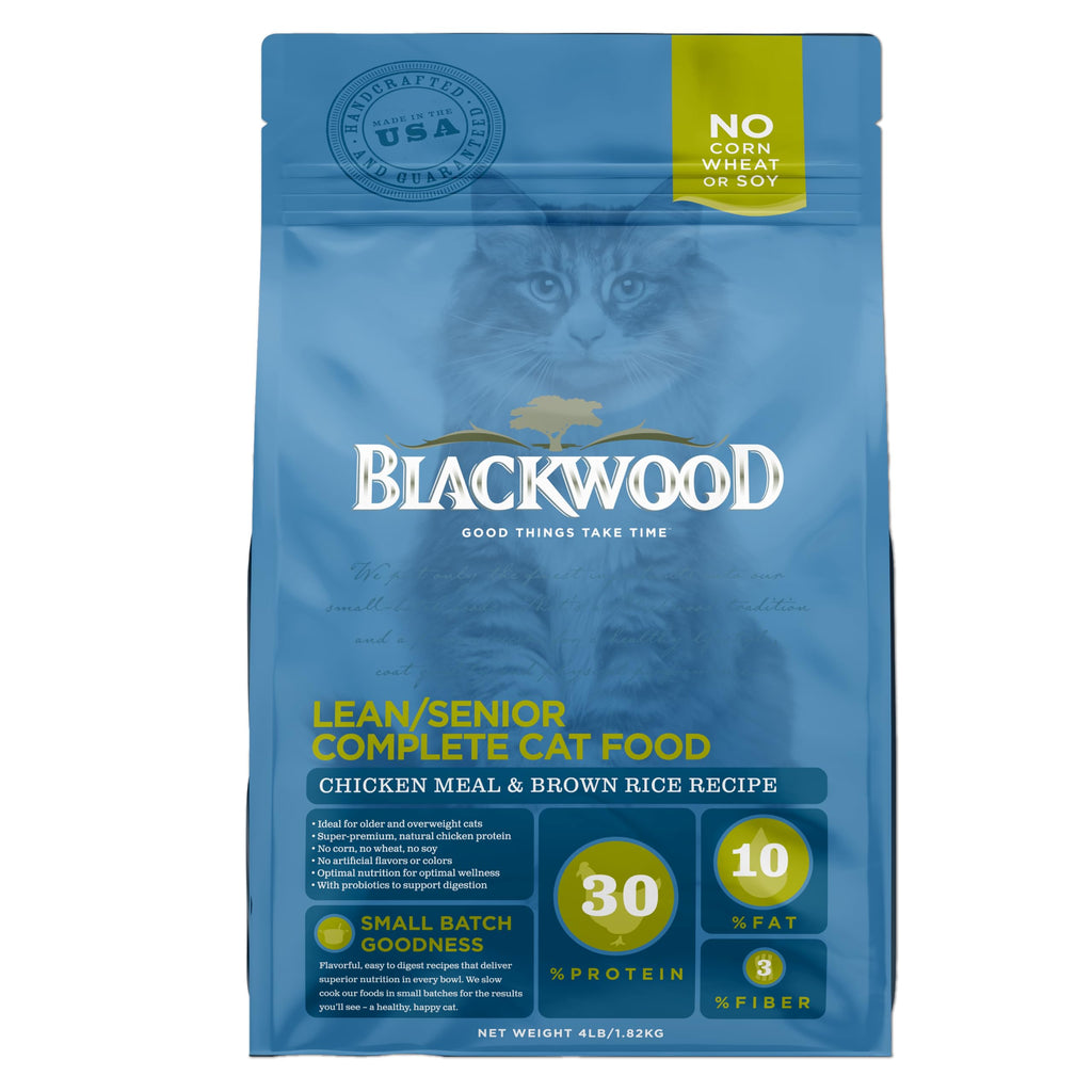 Dry Cat Food, Chicken Meal & Brown Rice, 4 lb F8190