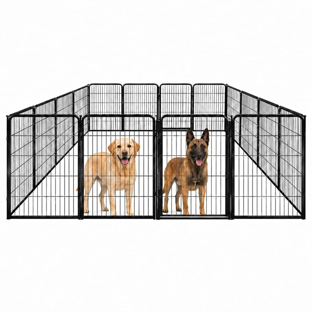 40 inch 16 Panels Heavy Duty Metal Dog Playpen H9315