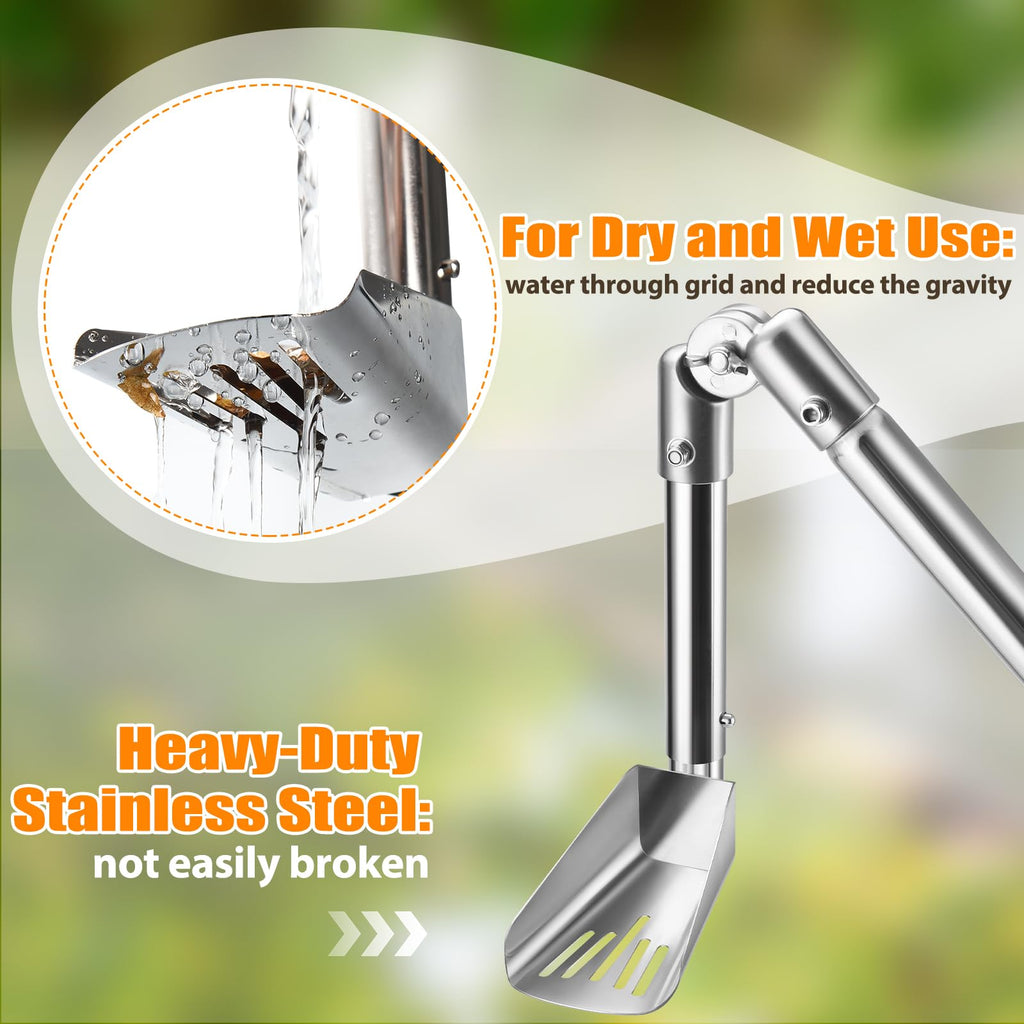 6.4FT Gutter Cleaning Tools with Extension Pole & Brush I33343