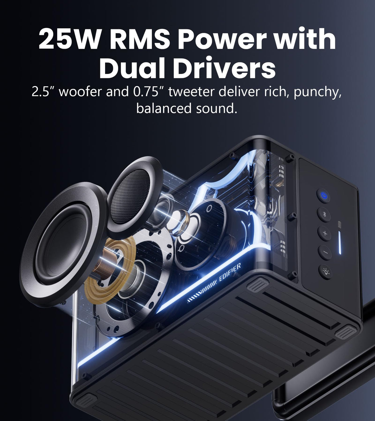 Black 25W Bluetooth Speaker A9205