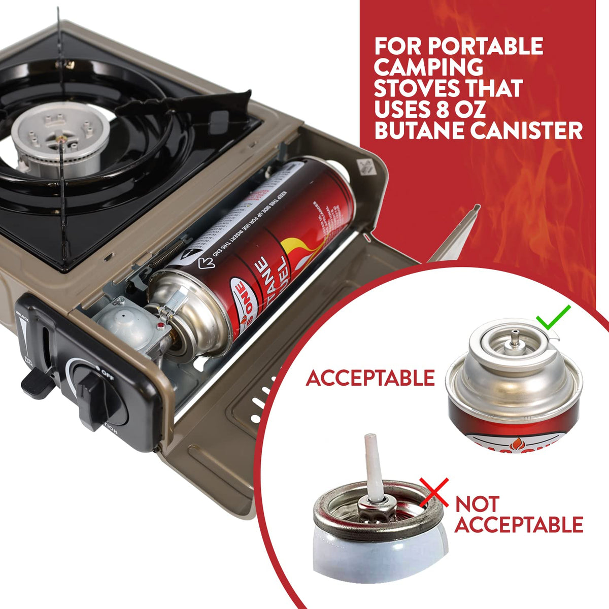 Butane Fuel Canister 4 Pack V892464