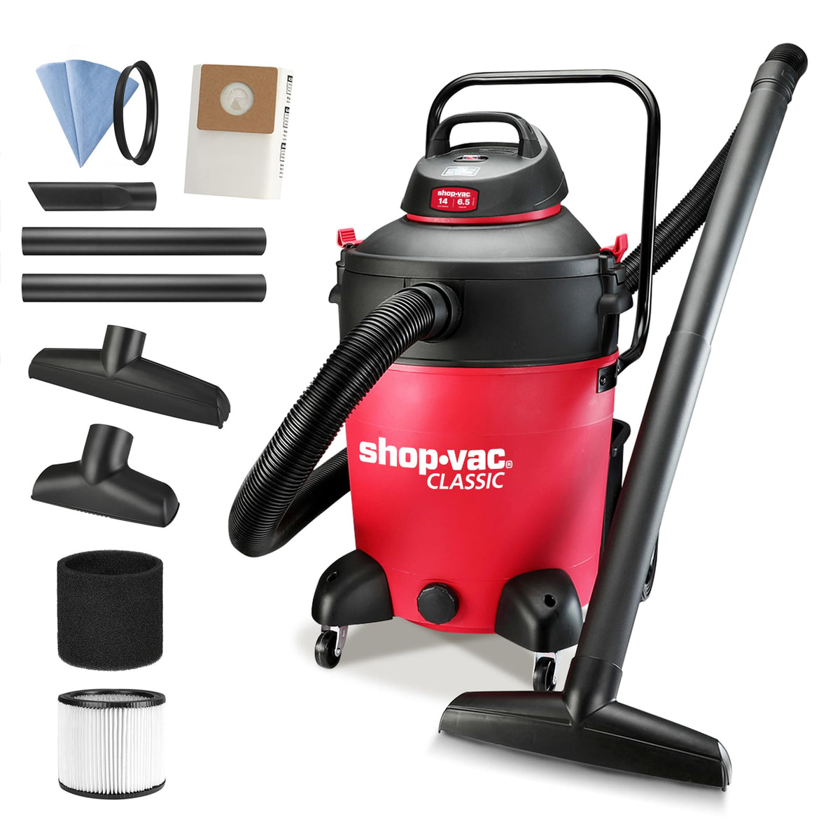 14 Gallon 6.5-Peak HP Wet/Dry Vacuum N10670