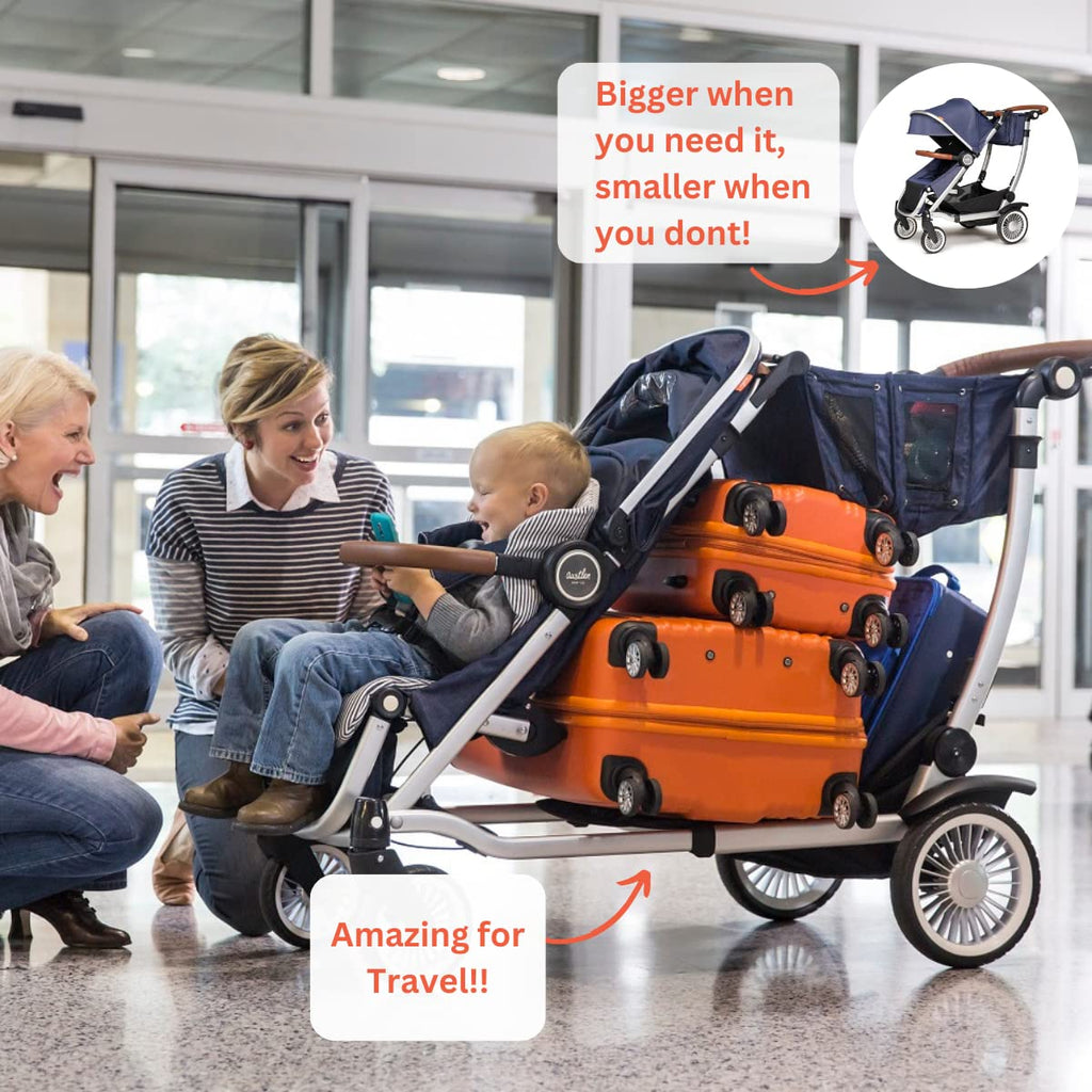 Black Double Stroller C442751