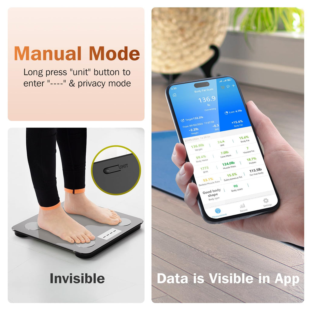 Smart Digital Bathroom Scale D1356