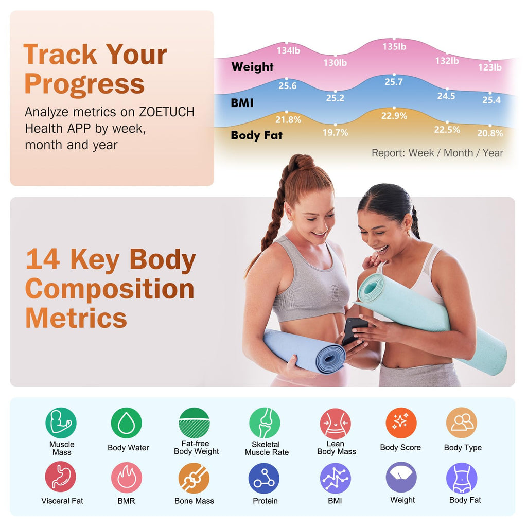 Smart Digital Bathroom Scale D1356
