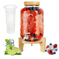 Natural Bamboo Wood Drink Dispenser Stand E461
